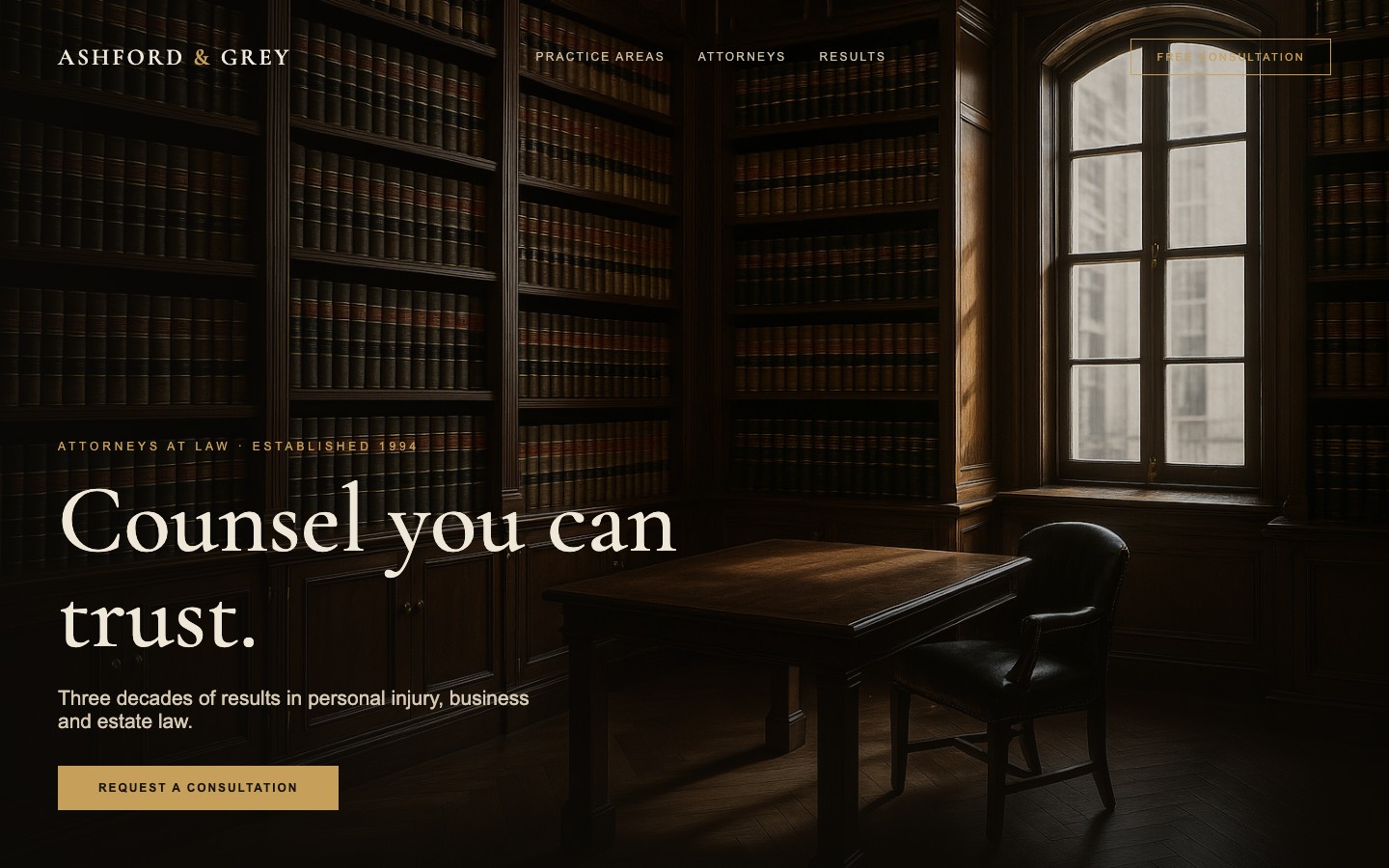 Law firm example design